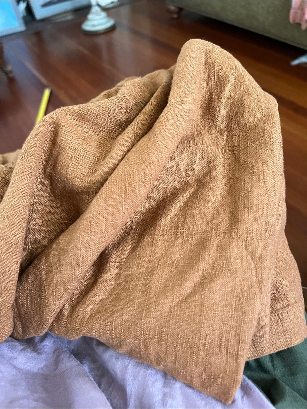 CP Shades Soft Flax Pants in Warm Brown - Picture 7 of 7